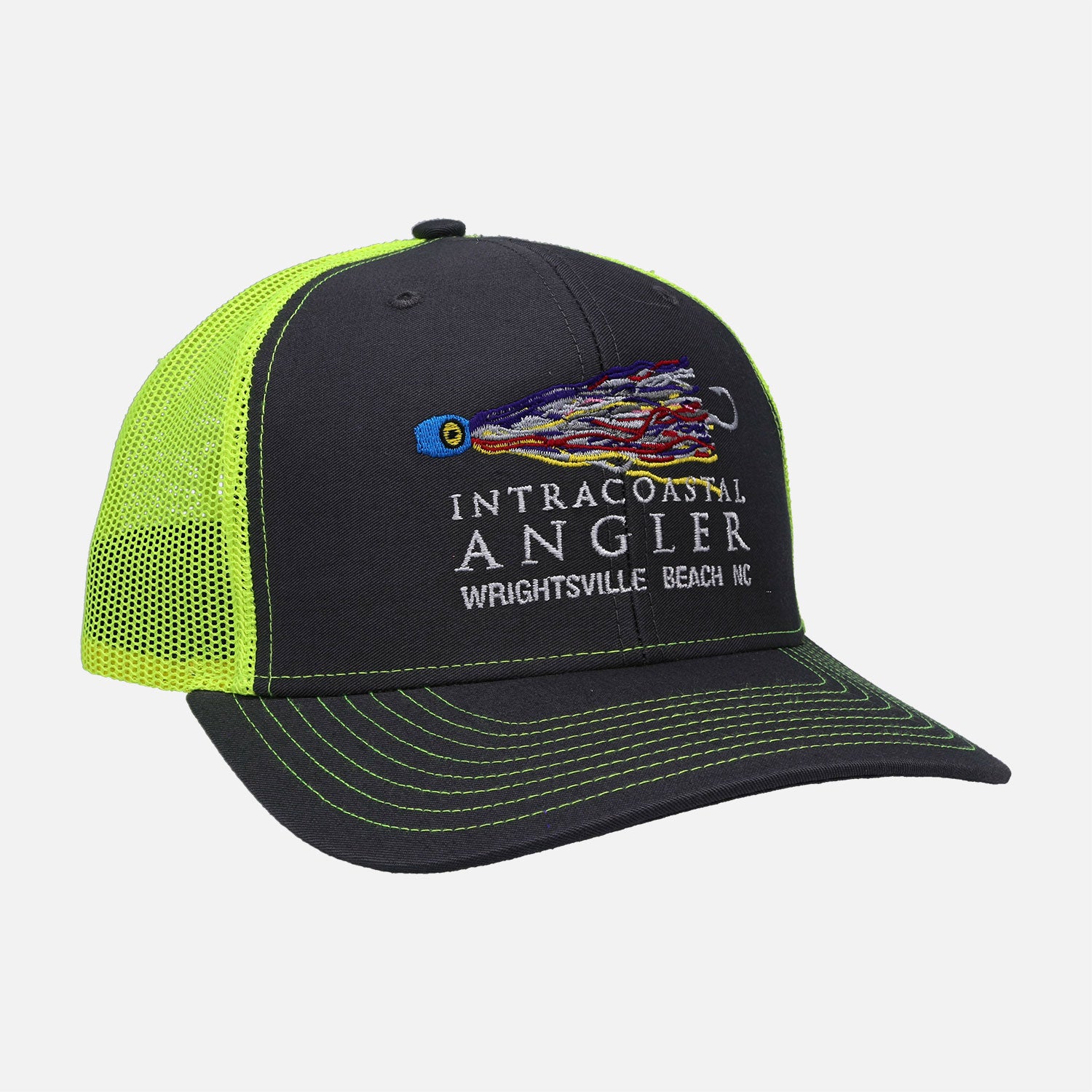 Intracoastal Angler - Lure Stitch Trucker - Charcoal/Neon - Richardson