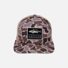 Load image into Gallery viewer, Intracoastal Angler Duck Camo Woven Trout Patch Tradesman Trucker
