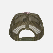 Load image into Gallery viewer, Intracoastal Angler Duck Camo/Green Lure Stitch Trucker
