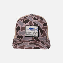 Load image into Gallery viewer, Intracoastal Angler Duck Camo Marlin Patch High Crown Trucker
