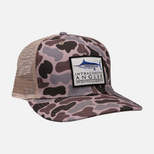 Load image into Gallery viewer, Intracoastal Angler Duck Camo Marlin Patch High Crown Trucker
