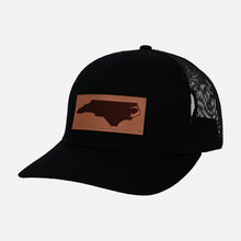 Load image into Gallery viewer, Black Leather Patch Hat
