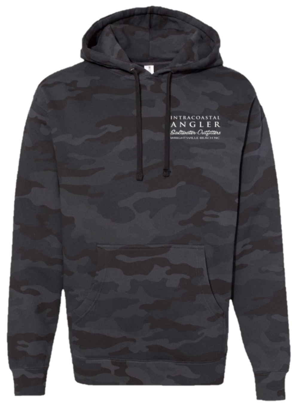 Matte Black - Hooded Sweatshirt Large / White On Black Matte Black - Hooded Sweatshirt Large / White On Black
