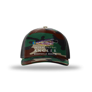 IA Lure Stitch Hat - 112PFP Printed 5 Panel Trucker - Green Camo/Black