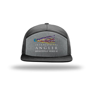 IA Lure Stitch Hat - 168 7-Panel Trucker - Heather Grey/Black