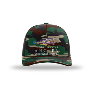 IA Lure Stitch Hat - 1141 112P Trucker - Green Camo/Black