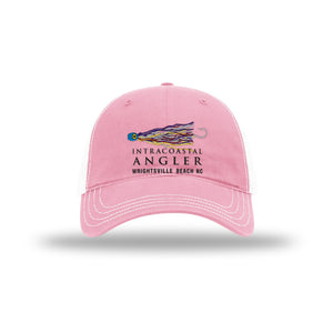 IA Lure Stitch Hat - 111 Unstructured Trucker - Pink/White