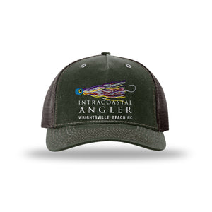 IA Lure Stitch Hat - 112WH Hawthorne Trucker - Dark Olive/Coffee