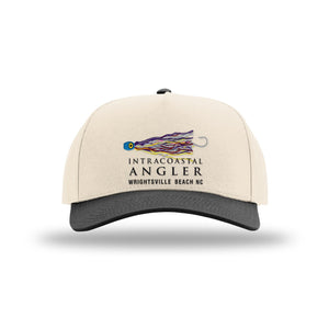 IA Lure Stitch Hat - 323FPC Champ Full Fabric 5 Panel - Cream/Black
