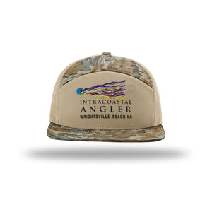 IA Lure Stitch Hat - 168P Printed 7 Panel Trucker - Realtree Advantage/Khaki