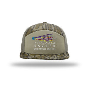 IA Lure Stitch Hat - 168P Printed 7 Panel Trucker - Bottomland/Loden