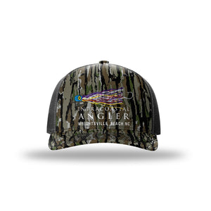IA Lure Stitch Hat - 112PFP Printed 5 Panel Trucker - Realtree OG/Black