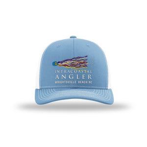 IA Lure Stitch Hat - 112 Trucker - Columbia Blue/White