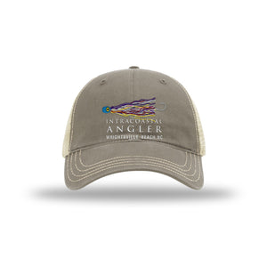 IA Lure Stitch Hat - 111 Unstructured Trucker - Driftwood/Khaki