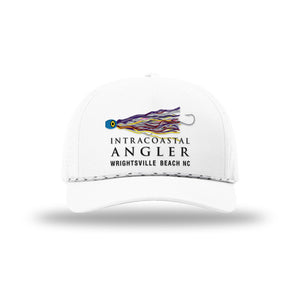 IA Lure Stitch Hat - 355 | Laser Perf Performance Trucker - White/White - Black