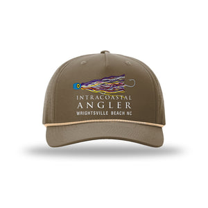 IA Lure Stitch Hat - 355 | Laser Perf Performance Trucker - Dark Loden/Tannin-Grey