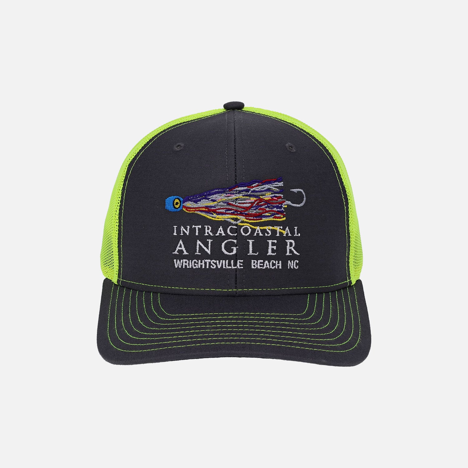 Intracoastal Angler - Lure Stitch Trucker - Charcoal/Neon - Richardson