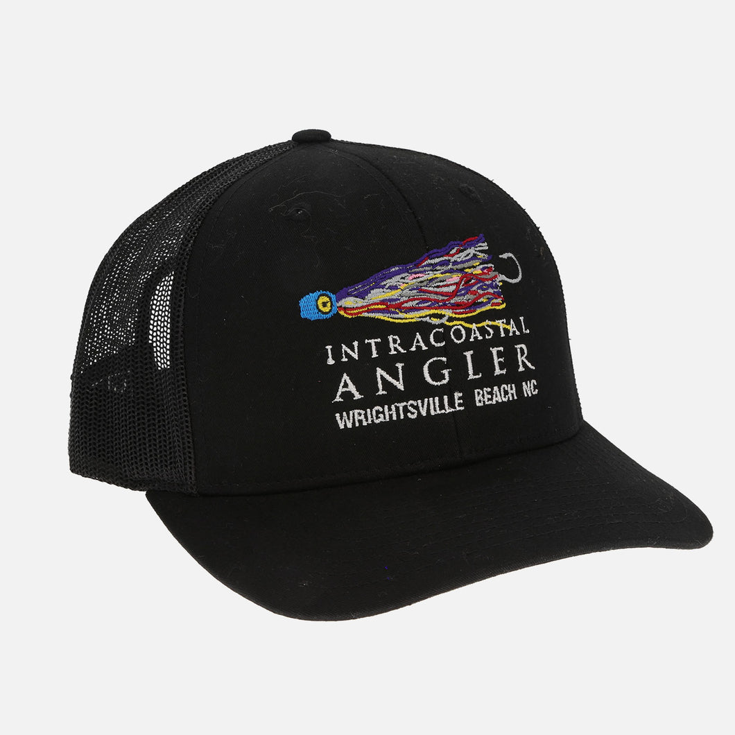 Intracoastal Angler - Black Lure Stitch Hat - Richardson 112